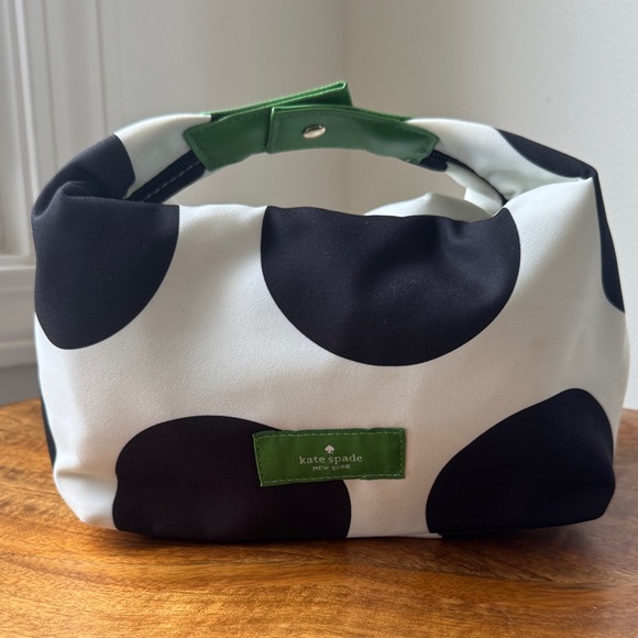kate spade Handbags - KATE SPADE  NWOT Black and White Giant Polka Dot bag